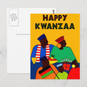Happy Kwanzaa Postkarte (Vorne/Hinten)