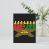 Happy Kwanzaa Postkarte (Stehend Vorderseite)