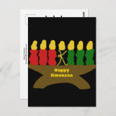Happy Kwanzaa Postkarte (Vorne/Hinten)