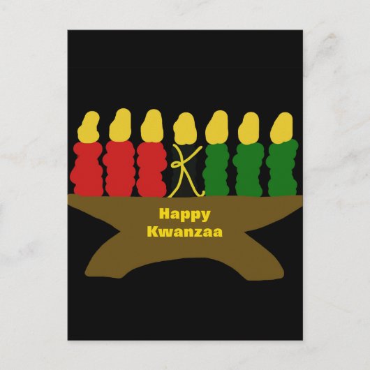 Happy Kwanzaa Postkarte (Vorderseite)