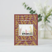 Happy Kwanzaa Postkarte (Stehend Vorderseite)