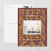 Happy Kwanzaa Postkarte (Vorne/Hinten)