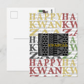 Happy Kwanzaa Postkarte (Vorne/Hinten)