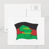Happy Kwanzaa Postkarte (Vorne/Hinten)