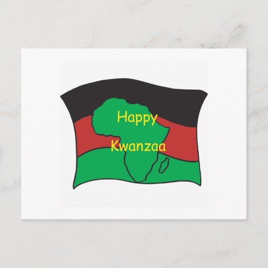 Happy Kwanzaa Postkarte (Vorderseite)