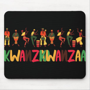 Happy Kwanzaa Proud American Holiday Herit Mousepad