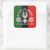 Happy Kwanzaa Quadratischer Aufkleber (Tasche)