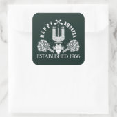Happy Kwanzaa Quadratischer Aufkleber (Tasche)