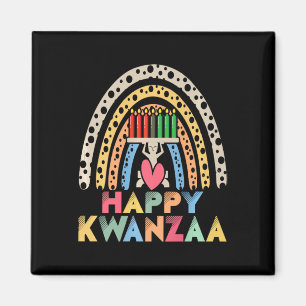 Happy Kwanzaa Rainbow American Harvest Fes Magnet
