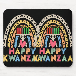 Happy Kwanzaa Rainbow American Harvest Fes Mousepad