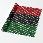 Happy Kwanzaa Red Black Green Pan Afrika Geschenkpapier (Ungerollt)