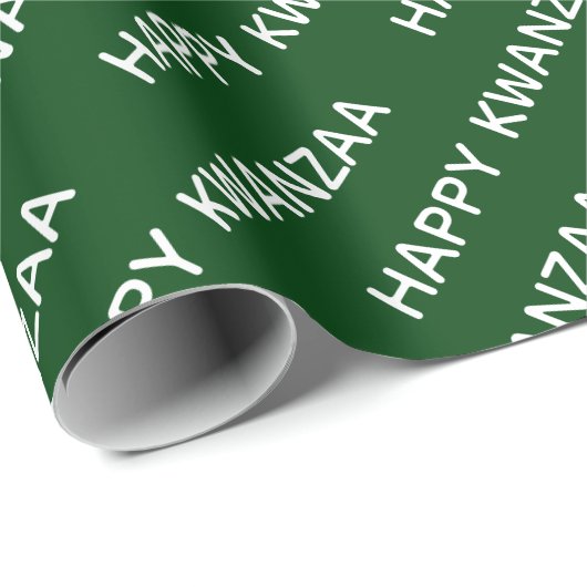 Happy Kwanzaa Red Black Green Pan Afrika Geschenkpapier (Rolleneckpunkt)