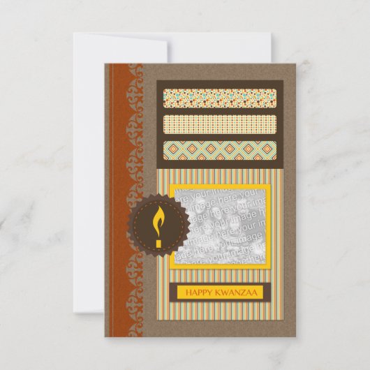 Happy Kwanzaa (Scrapbook) Einladung (Vorderseite)