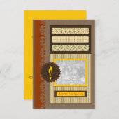 Happy Kwanzaa (Scrapbook) Einladung (Vorne/Hinten)