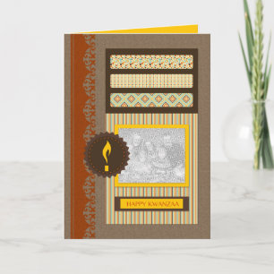 Happy Kwanzaa (Scrapbook) Feiertagskarte