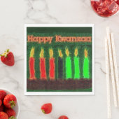 Happy Kwanzaa Serviette (Beispiel)