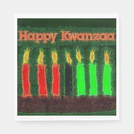 Happy Kwanzaa Serviette (Vorderseite)