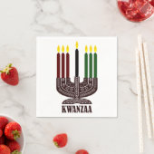 Happy Kwanzaa Serviette (Beispiel)