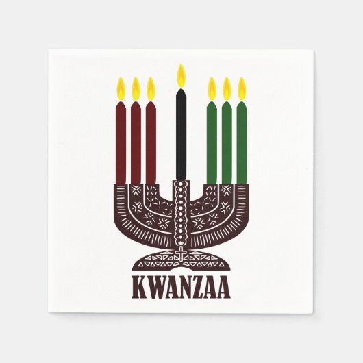 Happy Kwanzaa Serviette (Vorderseite)