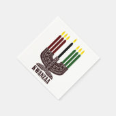 Happy Kwanzaa Serviette (Ecke)