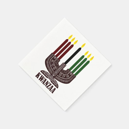 Happy Kwanzaa Serviette (Ecke)