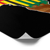 Happy Kwanzaa Seven Principles Kinara Candles Afri Poster (Ecke)