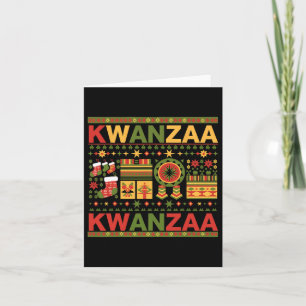 Happy Kwanzaa Sieben Grundsätze von Kwanza 1 Karte
