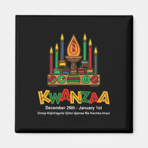 Happy Kwanzaa Sieben Grundsätze von Kwanzaa - Kina Magnet