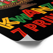 Happy Kwanzaa Sieben Grundsätze von Kwanzaa - Kina Poster (Ecke)
