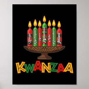 Happy Kwanzaa Sieben Grundsätze von Kwanzaa - Kina Poster