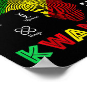 Happy Kwanzaa Sieben Prinzipien von Kwanzaa Frauen Poster (Ecke)