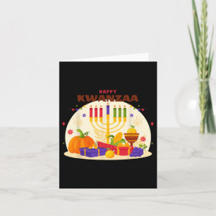 Happy Kwanzaa Sieben Prinzipien von Kwanzaa Kinara Karte