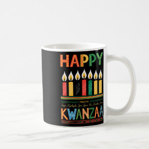 Happy Kwanzaa Sieben Prinzipien von Kwanzaa Men Wo Kaffeetasse