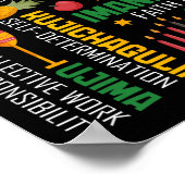 Happy Kwanzaa Sieben Prinzipien von Kwanzaa Men Wo Poster (Ecke)