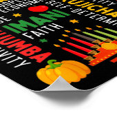 Happy Kwanzaa Sieben Prinzipien von Kwanzaa Men Wo Poster (Ecke)