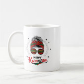 Happy Kwanzaa Sieben Prinzipien von Kwanzaa Messy  Kaffeetasse (Links)
