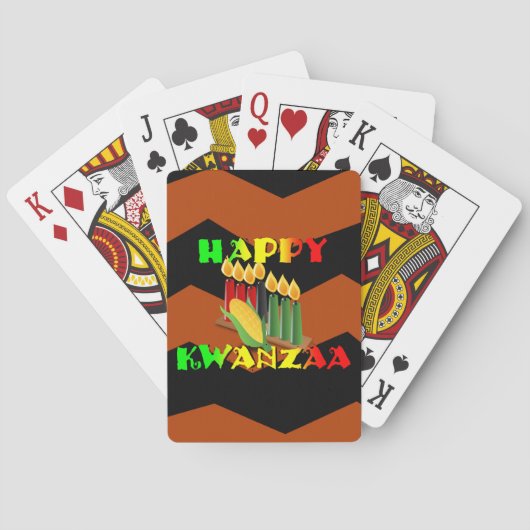 HAPPY KWANZAA SPIELKARTEN (Rückseite)