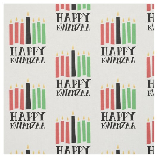 Happy Kwanzaa |  Stoff (Muster)