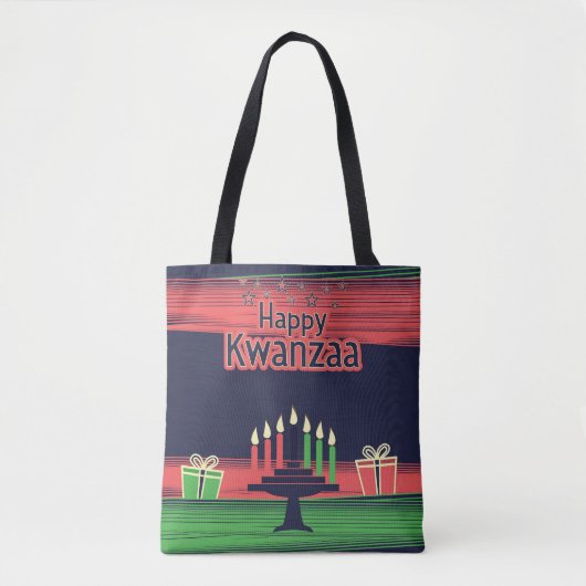 Happy Kwanzaa Tasche (Vorderseite)