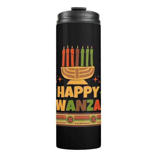 Happy Kwanzaa Thermosbecher (Vorderseite)