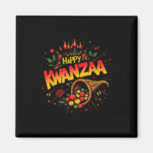 Happy Kwanzaa Weihnachten Afro-Amerikanische Jungs Magnet