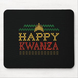 Happy Kwanzaa Weihnachten Schwarzes Erbe Urlaub Mä Mousepad