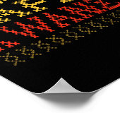 Happy Kwanzaa Weihnachten Schwarzes Erbe Urlaub Mä Poster (Ecke)