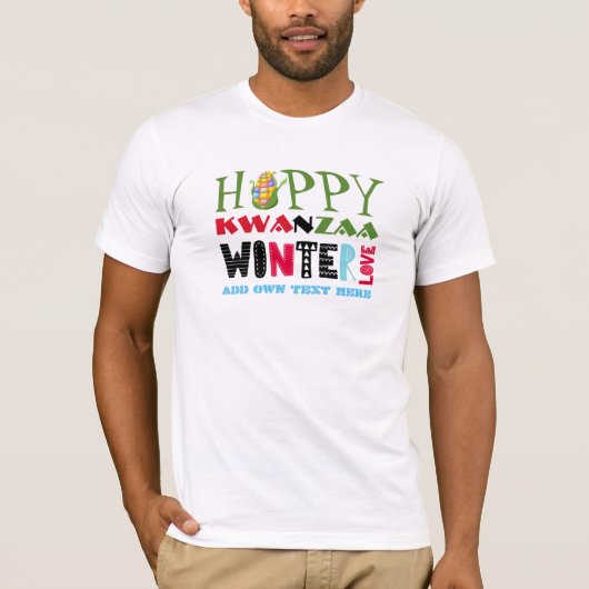 Happy KWANZAA Winter Liebe T-Shirt (Vorderseite)