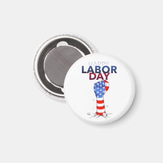 Happy Labor Day Magnet (Vorderseite/Rückseite)