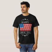Happy Labour Day 2023 American Flag Labour Day T-Shirt (Vorne ganz)