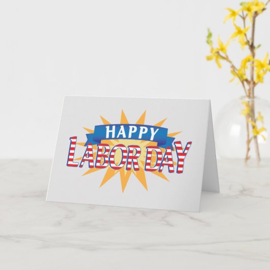 Happy Labour Day Card Karte (Gelbe Blume)