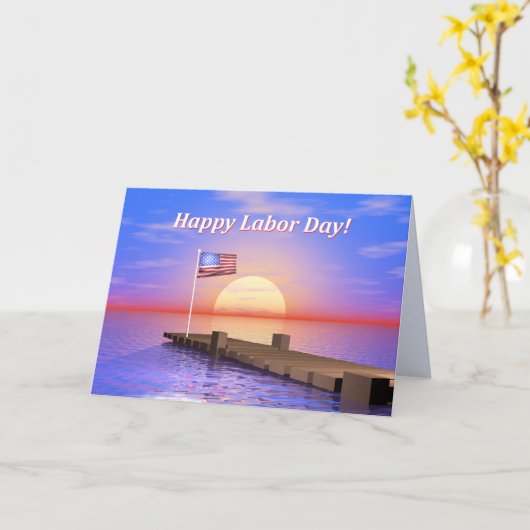 Happy Labour Day Dock Karte (Gelbe Blume)