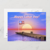 Happy Labour Day Dock Postkarte (Vorne/Hinten)