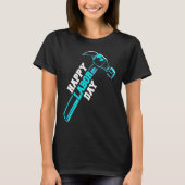 Happy Labour Day Hammer Handwerker T-Shirt (Vorderseite)